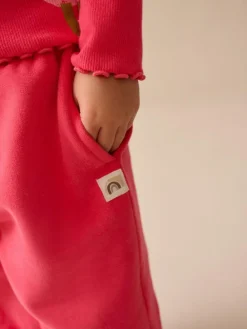 Next Fuchsia Pink Wide Leg Sweat Joggers (3mths-7yrs)