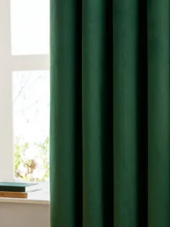Outlet Furn Emerald The Ultimate Velvet 100 Blackout Thermal Pencil Lined Pleat Curtains