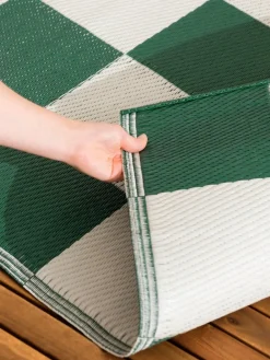 Furn Green Checkerboard Outdoor Rug^ Rugs & Runners