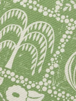 Furn . Green Forage Garden Botanical Washable Outdoor/Indoor Rug