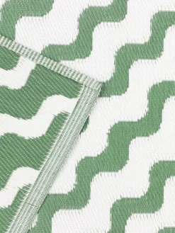 Clearance Furn Green Wave Outdoor/Indoor Rug
