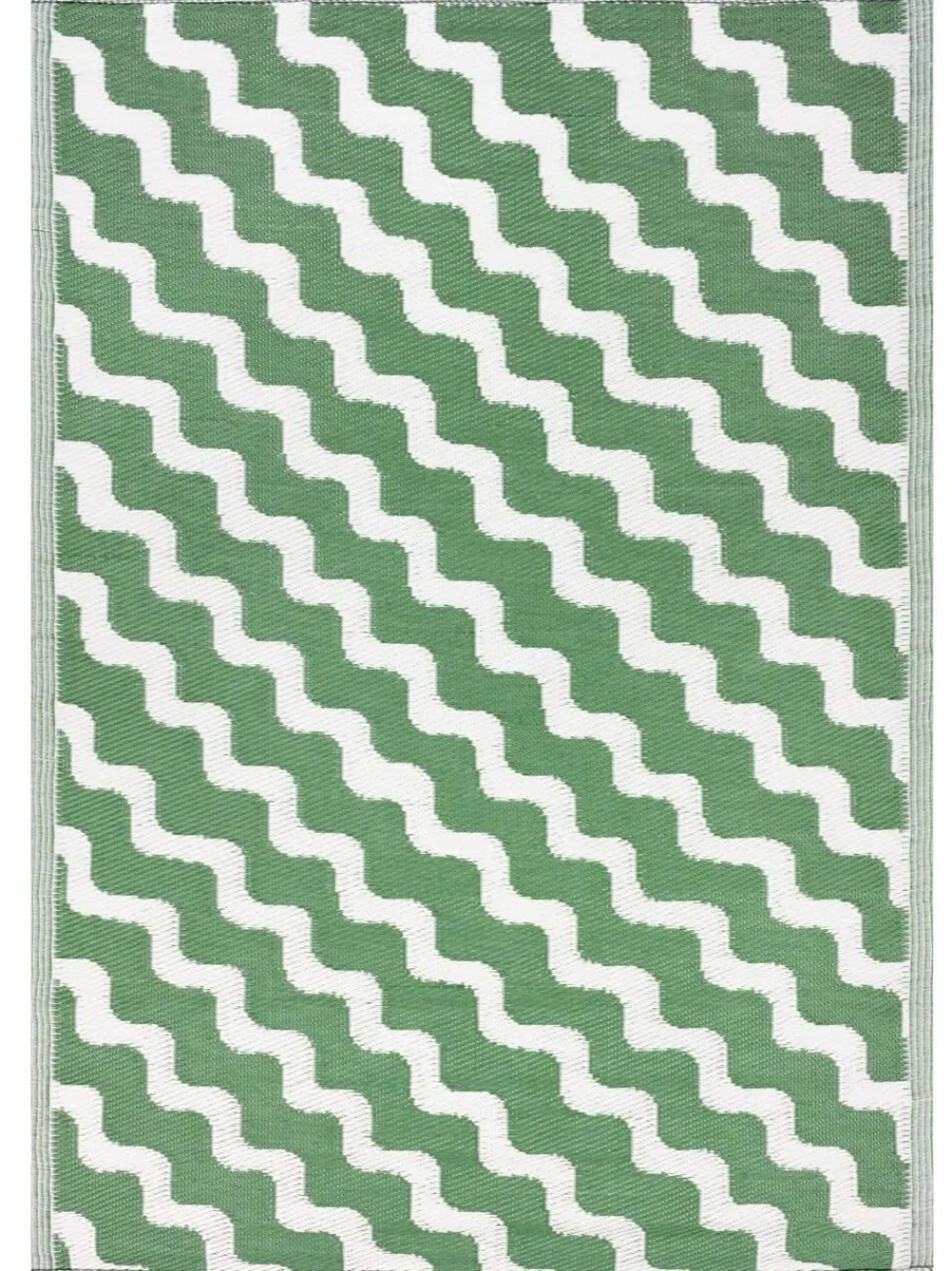 Clearance Furn Green Wave Outdoor/Indoor Rug