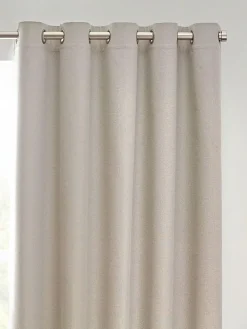 Furn . Linen Dawn 100% Blackout Thermal Eyelet Curtains^ Curtains & Blinds