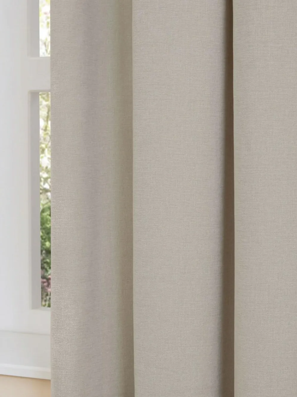 Furn Natural Soft Chenille 100% Blackout Eyelet Curtains^ Curtains & Blinds
