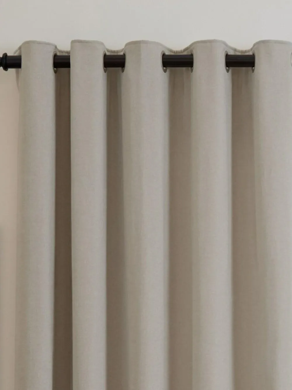 Furn Natural Soft Chenille 100% Blackout Eyelet Curtains^ Curtains & Blinds