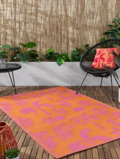 Furn Orange Pink Marula Tropical Outdoor/Indoor Rug^ Rugs & Runners
