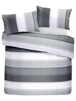 Hot Fusion Betley Duvet Cover and Pillowcase Set Grey