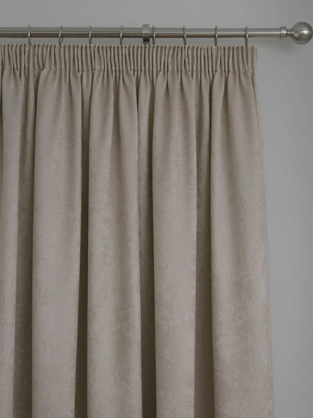 Fusion Natural Galaxy Room Darkening Woven Pair of Pencil Pleat Curtains^ Curtains & Blinds