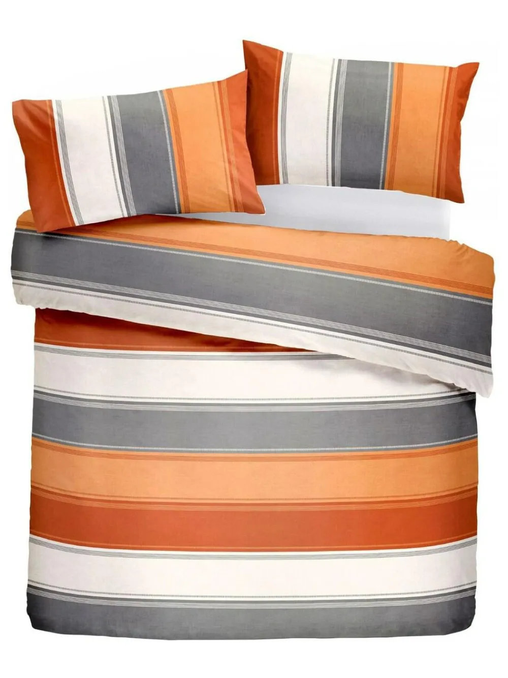 Fusion Betley Duvet Cover and Pillowcase Set Orange