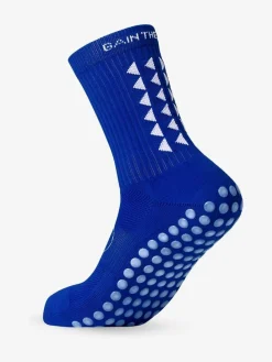 New Gain the Edge Blue Midcalf Football Grip 3.0 Socks