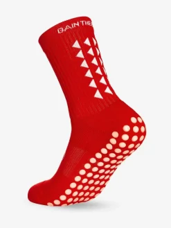 Clearance Gain the Edge Red Midcalf Football Grip 3.0 Socks