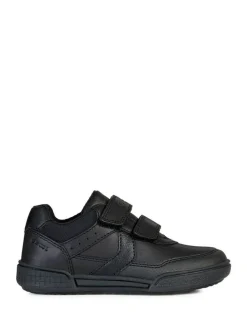 Discount Geox Junior Boy/Unisex Poseido Black Hook and Loop Trainers