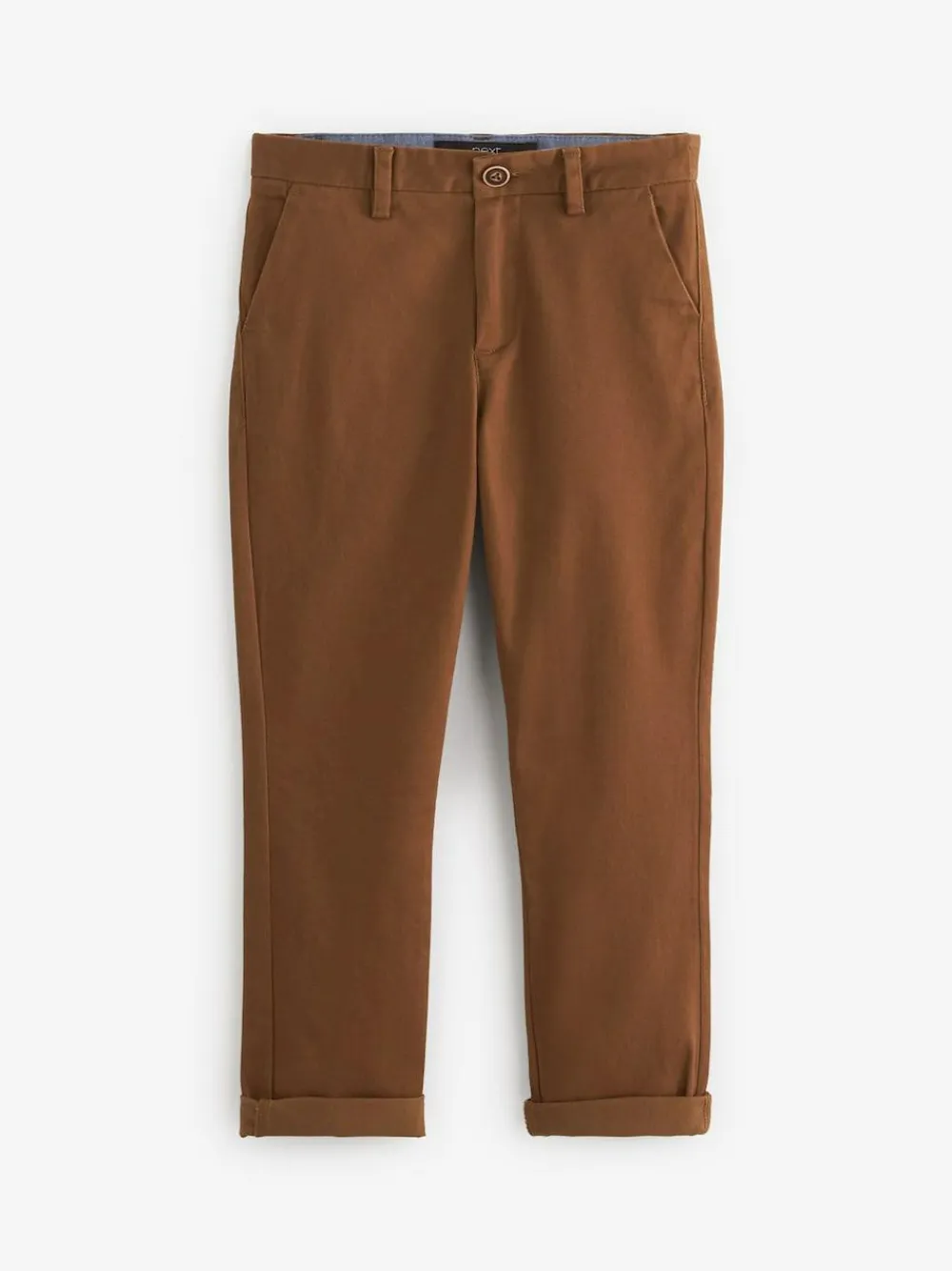 Next Ginger/Tan Brown Regular Fit Stretch Chino Trousers (3-17yrs)^BOY Occasionwear