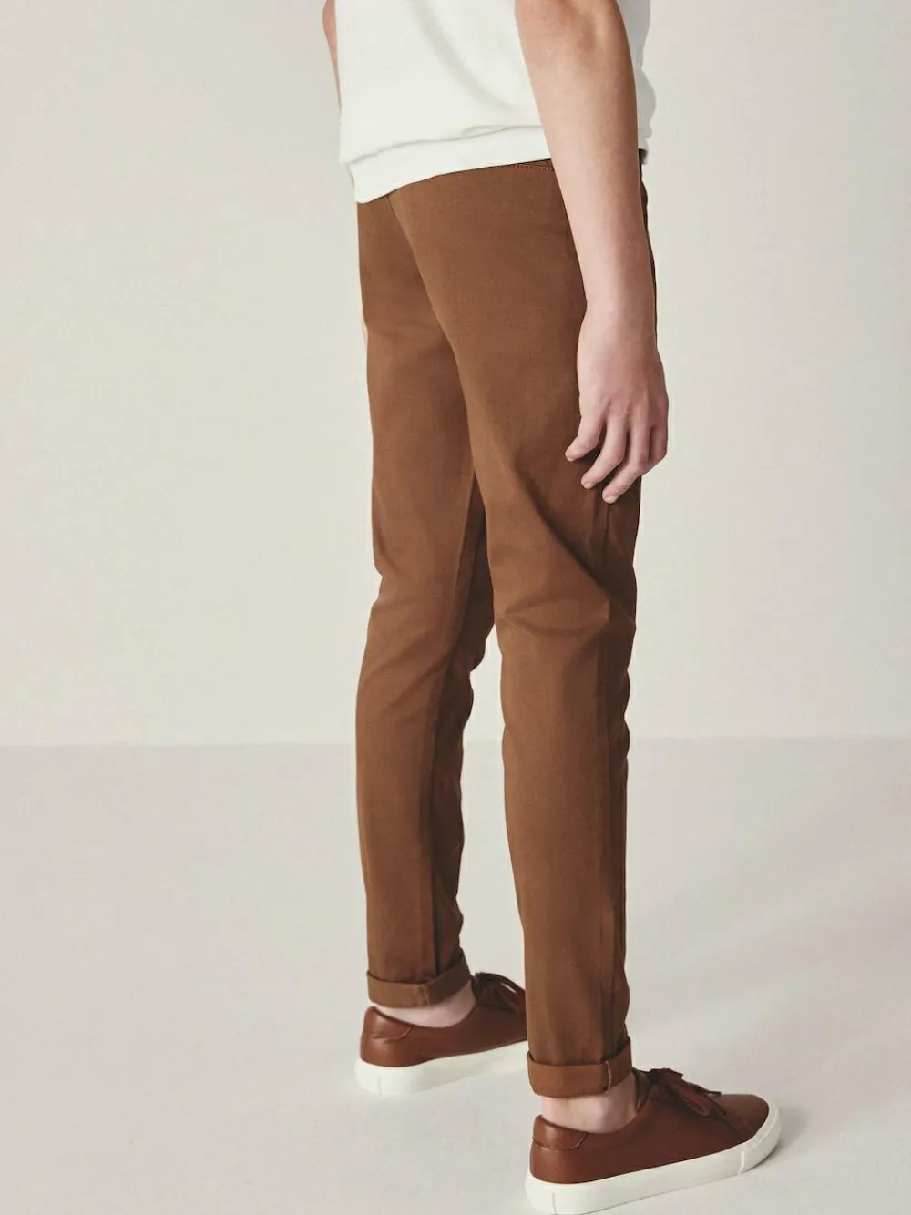 Best Next Ginger/Tan Brown Skinny Fit Stretch Chino Trousers (3-17yrs)