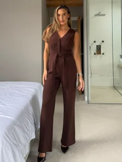 Girl In Mind Trisha Tailored Waistcoat Jumpsuit^Women Jumpsuits & Playsuits