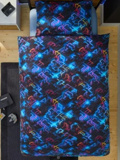 Discount Next Glow In The Dark Gamer Duvet Cover and Pillowcase Set