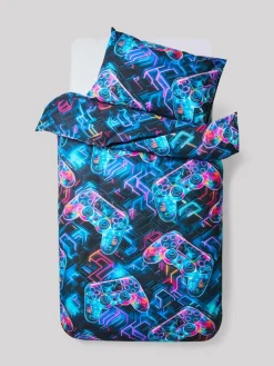 Discount Next Glow In The Dark Gamer Duvet Cover and Pillowcase Set