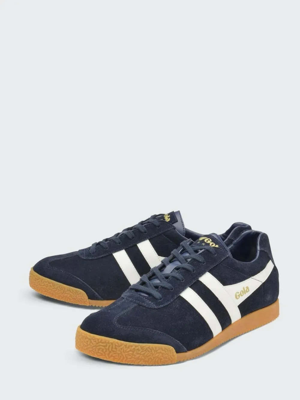 Gola Navy White Mens Harrier Trainers