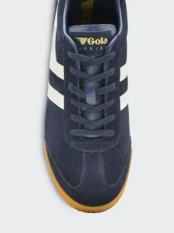 Gola Navy White Mens Harrier Trainers