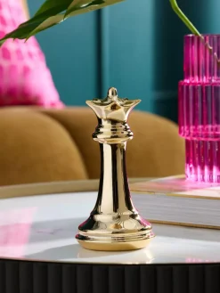 New Next Gold Ceramic Chess Piece Ornament