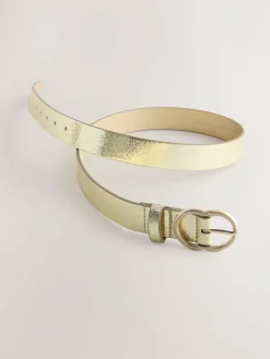 Next Regular PU Belt Gold Crackle