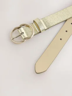 Next Regular PU Belt Gold Crackle