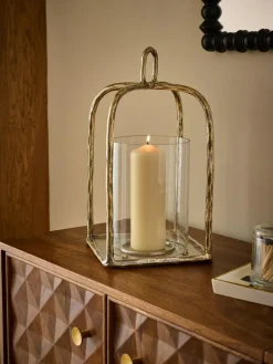 New Next Gold Forged Metal Lantern
