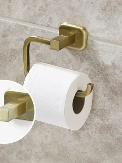New Next Garda Toilet Roll Holder Gold