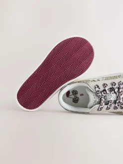 Next Gold Glitter Star Lace-Up Trainers^ Sneakers|Sneakers