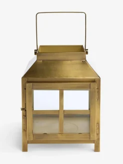Next Gold Metal and Glass Lantern Medium^ Candle Holders & Lanterns