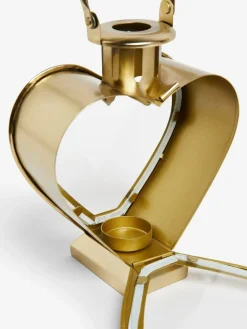 Sale Next Gold Mini Metal Heart Lantern Candle Holder