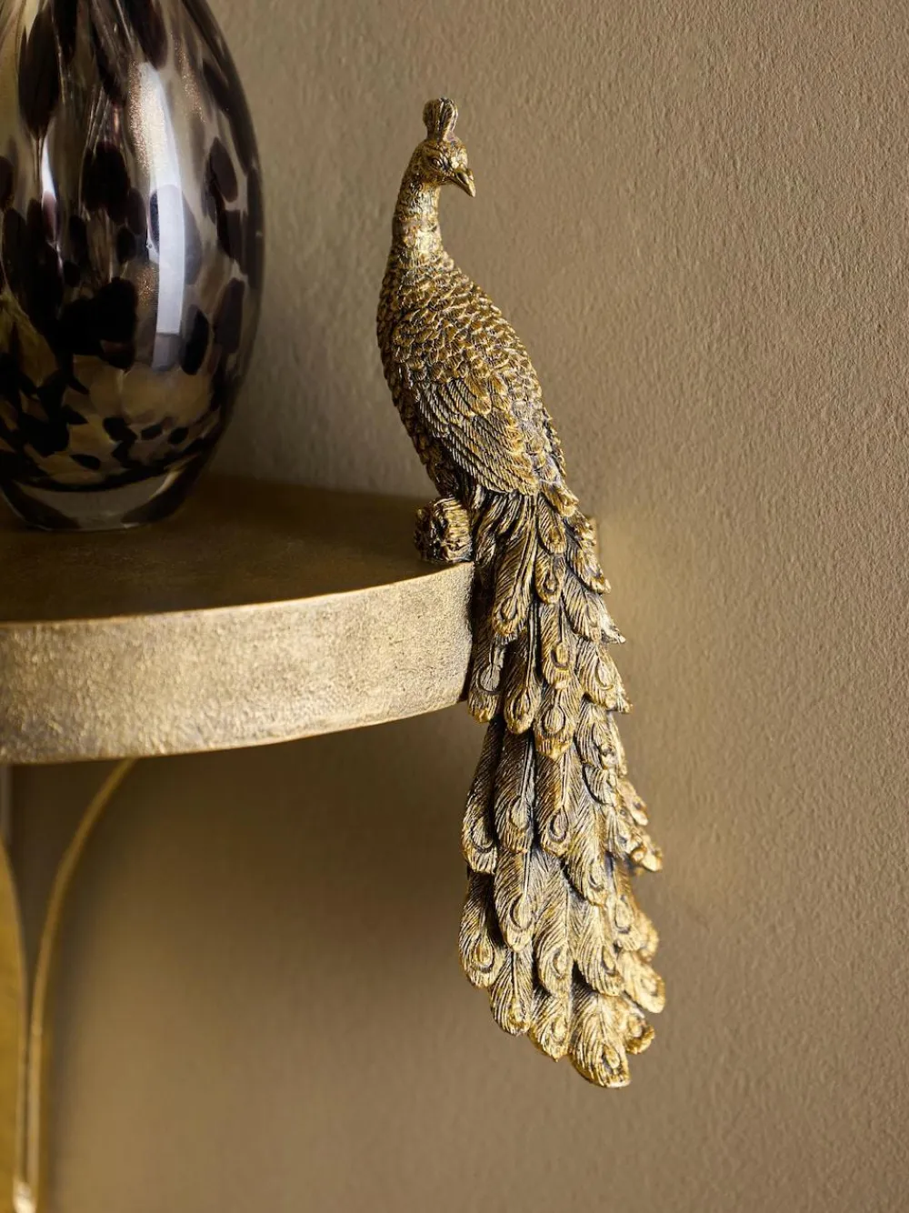 Next Gold Peacock Corner Shelf^ Storage & Organisation