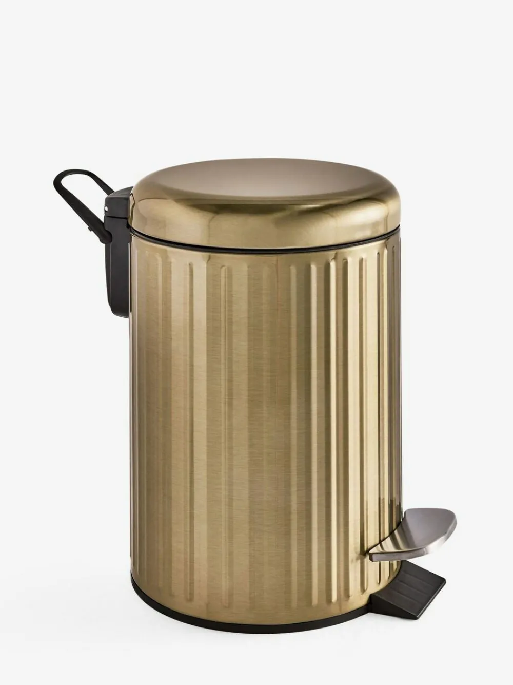 Clearance Next Gold Rib Soft Close 3 Litre Pedal Bin