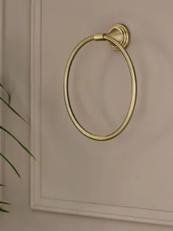 Best Next Gold Rib Towel Ring