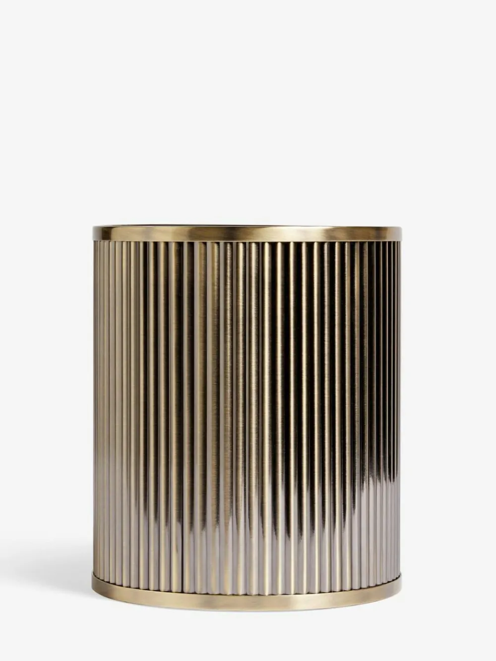 Next Gold Ribbed Bin^ Bathroom Accessories
