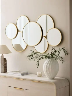 Sale Next Gold Round Cluster Mirror
