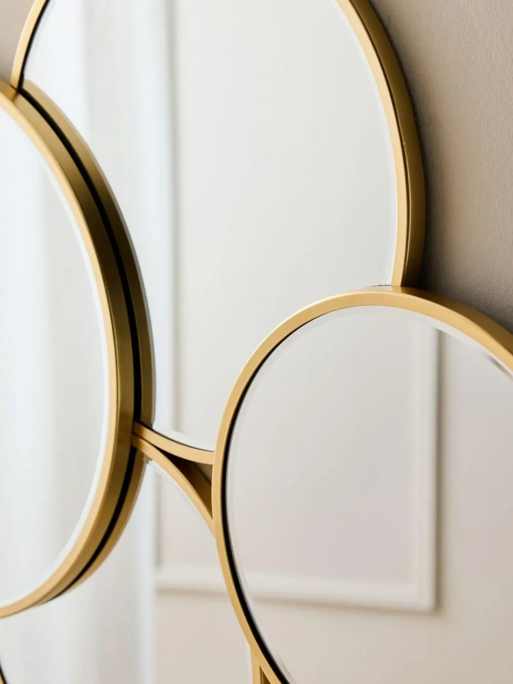 Sale Next Gold Round Cluster Mirror