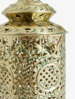 Next Gold Small Patterned Cutout Metal Lantern^ Candle Holders & Lanterns