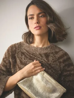 Next Sparkle Detail Snap Clutch Bag^Women Bags