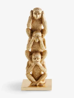 Online Next Gold Three Wise Monkeys Ornament