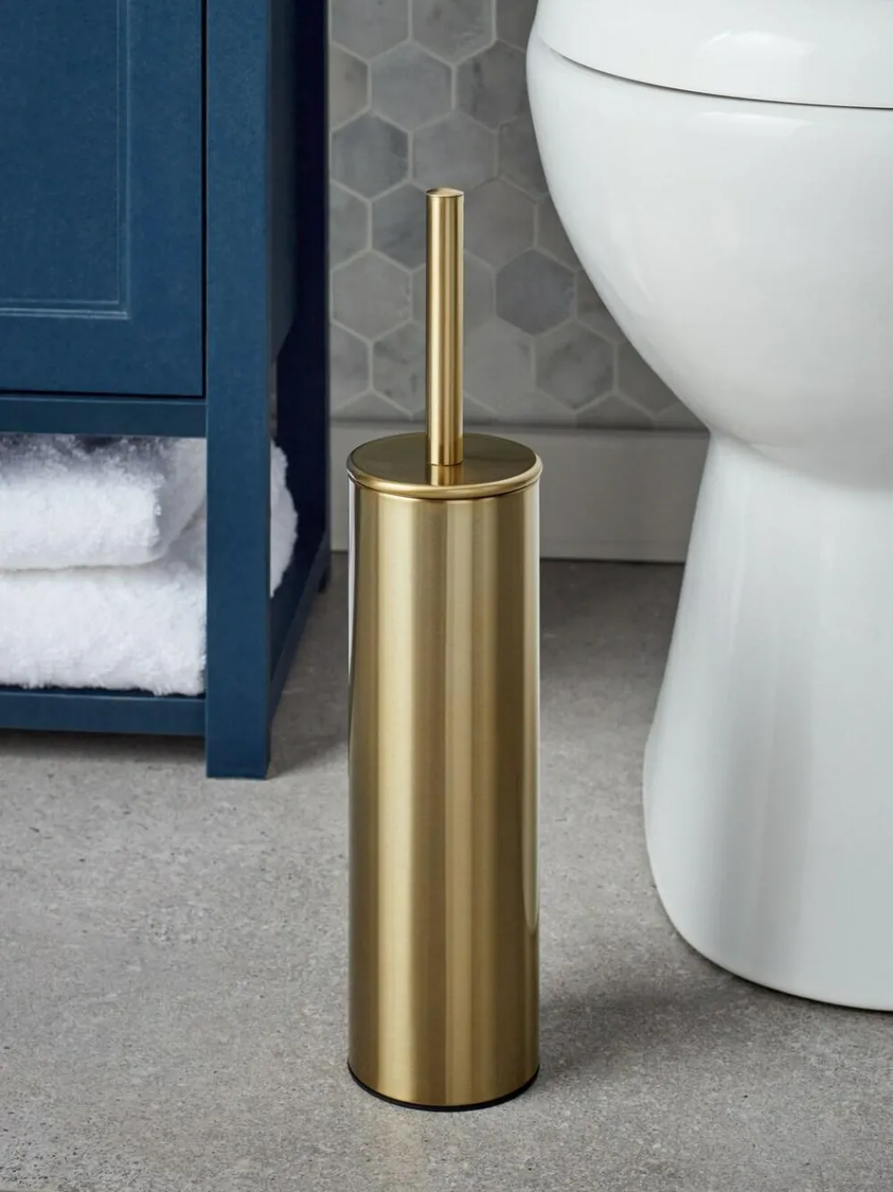 Next Gold Toilet Brush^ Bathroom Accessories