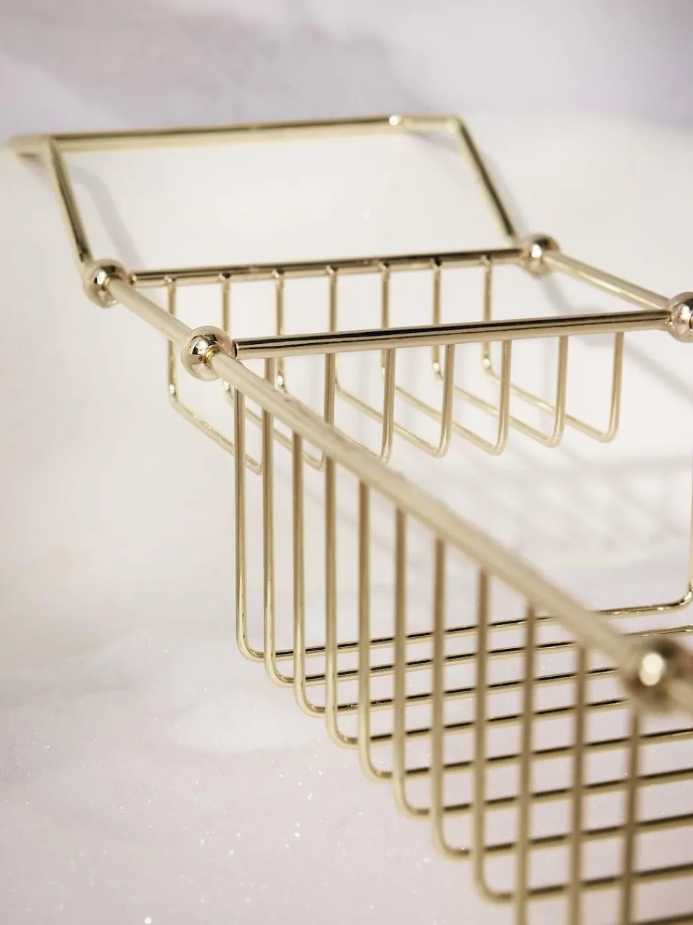 Next Gold Wire Storage Bath Tray^ Bathroom Accessories