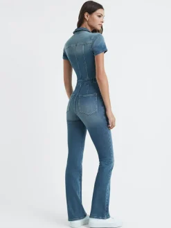 Good American Denim Bootcut Jumpsuit^Women Jumpsuits & Playsuits