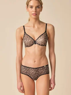 New Gossard Glossies Sheer Moulded Bra Yellow