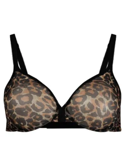 New Gossard Glossies Sheer Moulded Bra Yellow