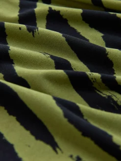 Sale Next Twist Neck Long Sleeve Blouse Green Animal Print