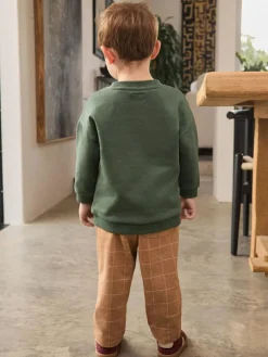 Next Green/ Brown Dog Single Sweatshirt and Joggers Set (3mths-7yrs)^BOY Baby Boys|Baby Boys