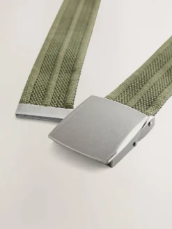 Outlet Next Green Canvas Reversible Belt