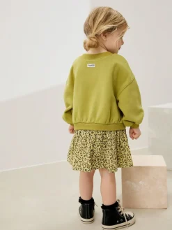 Next Mesh Skirt Sweat Dress (3mths-7yrs)^ Dresses|Dresses