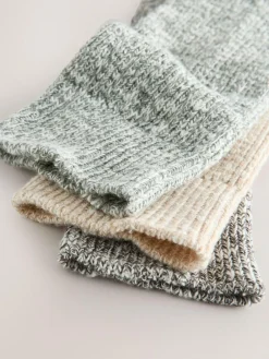 Next Cotton Slub Slouchy Ankle Socks 3 Pack^Women Socks & Tights